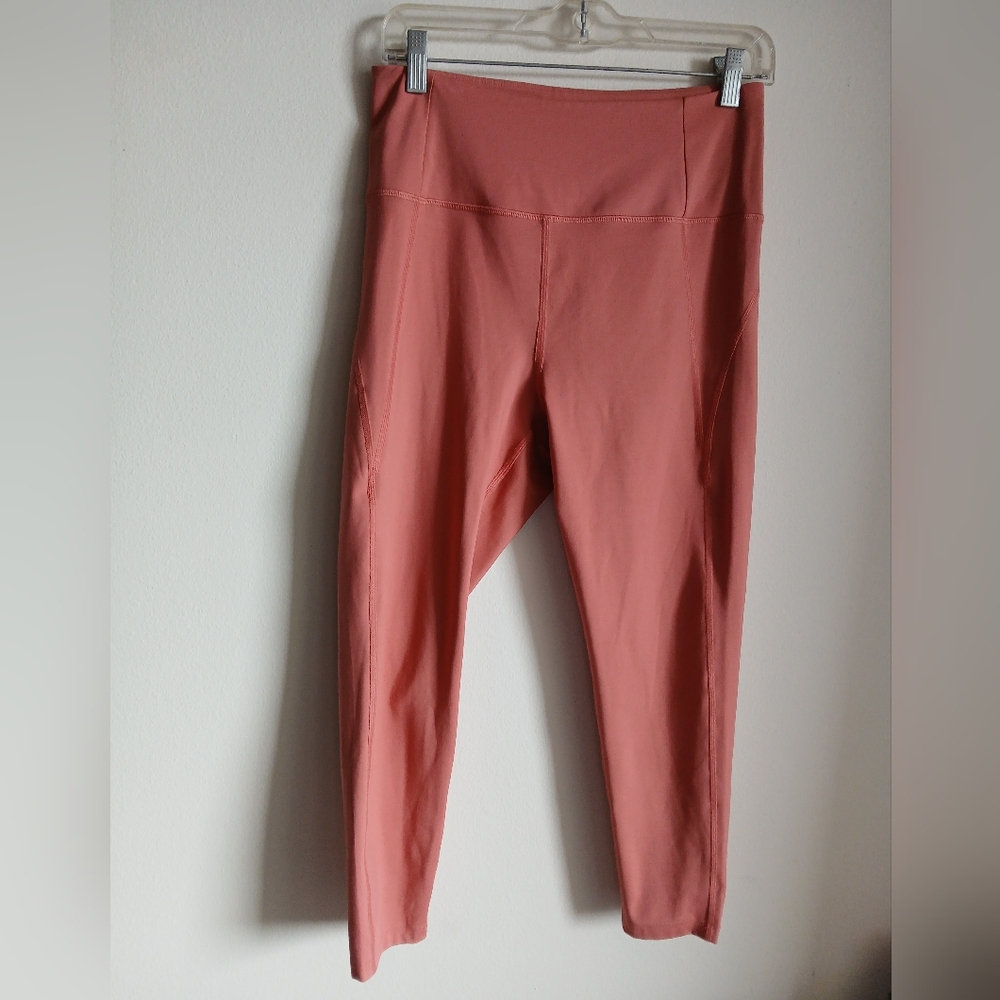 Girlfriend Collective Terracotra Compressive High Rise Leggings Size Large